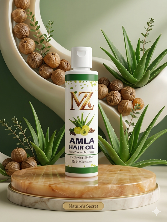 MZ Amla Hair Oil – Pure Amla Extracts for Strong, Silky & Glowing Hair