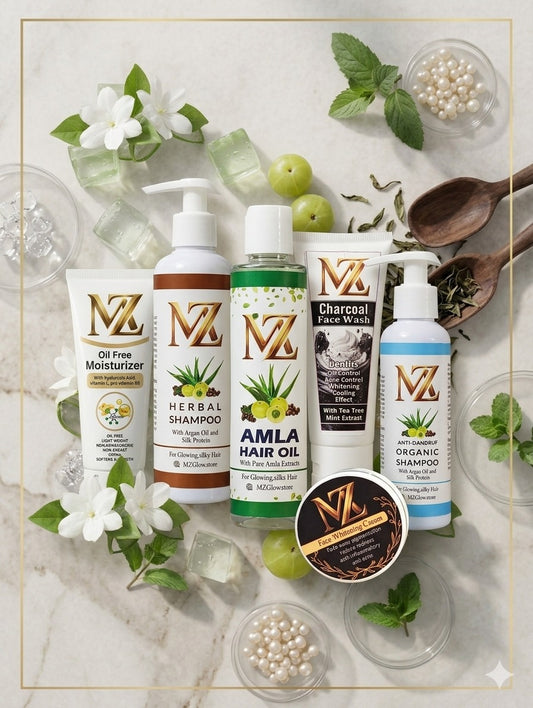 MZ Glow Premium All-In-One Beauty & Hair Care Essentials Pack