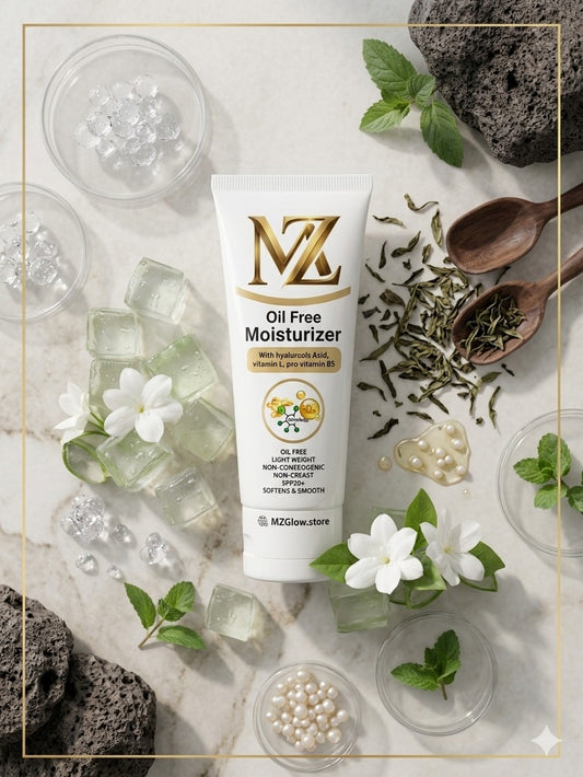 MZ Oil Free Moisturizer – With Hyaluronic Acid, Vitamin E & Pro-Vitamin B5